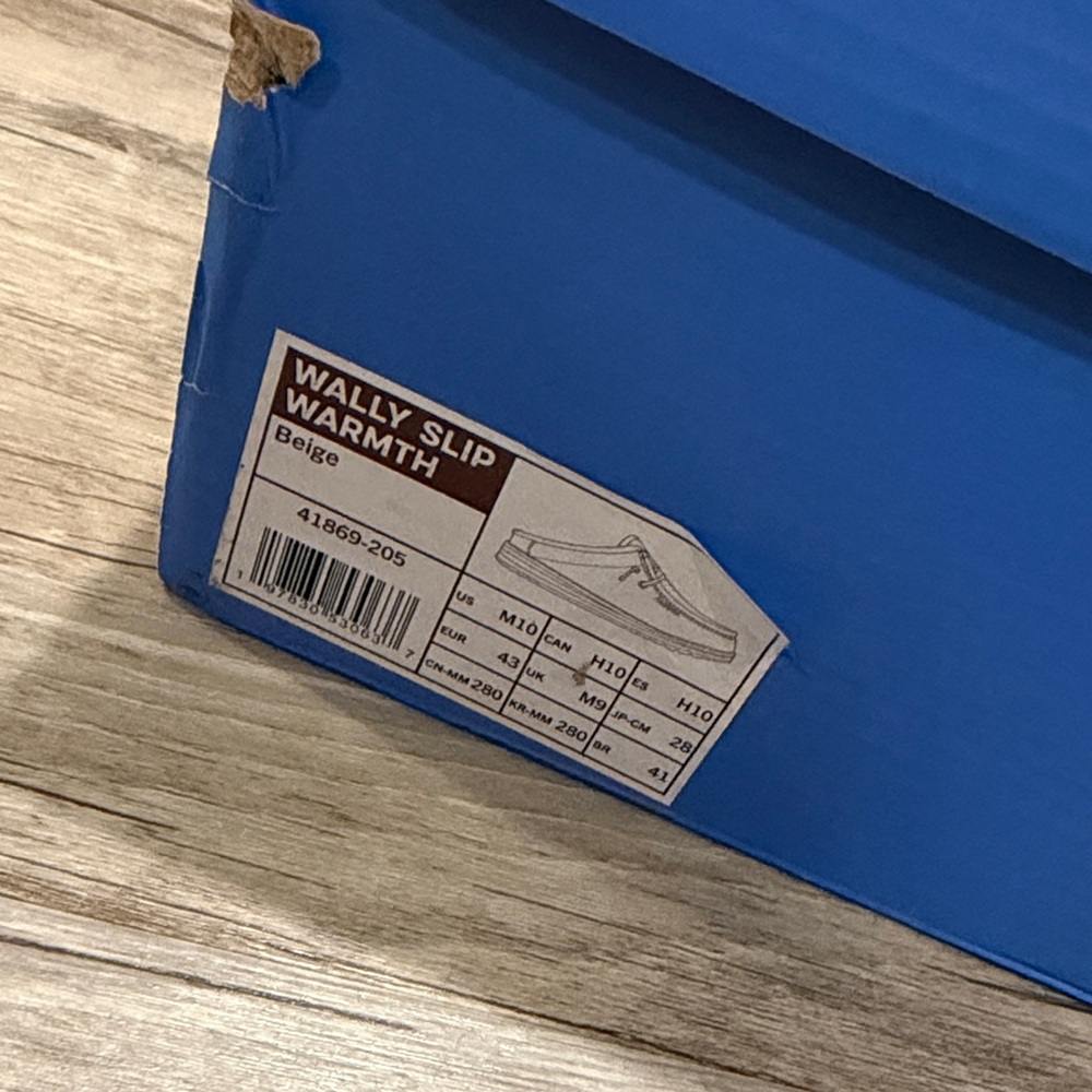 Hey Dude Tan Chestnut Suede Slip-On Loafers with Sherpa Collar - Picture 3 of 3